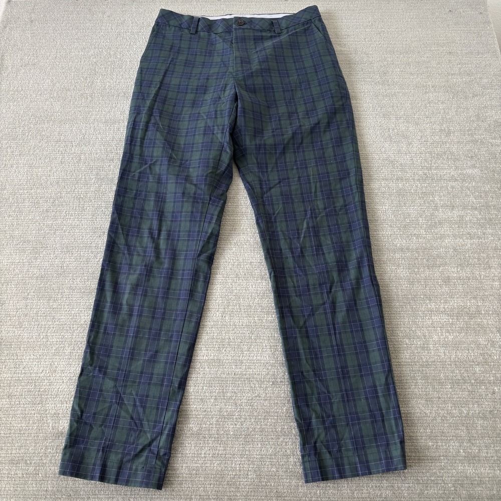 Brooks Brothers Chino Pants 32x32 Plaid Milano Fit Lightweight Advantage Stretch